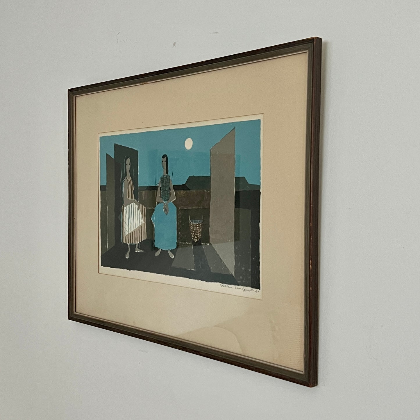 1961 Signed Lithograph by Fabian Lundqvist - Sweden