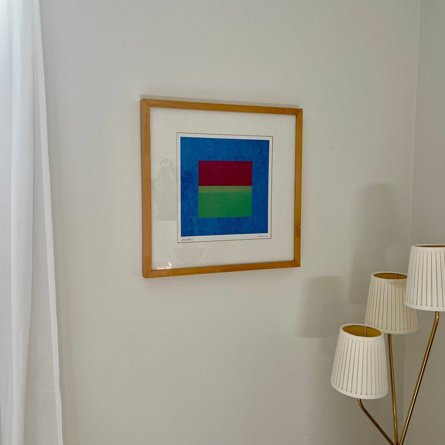 Signed Swedish Abstract, “Windows”