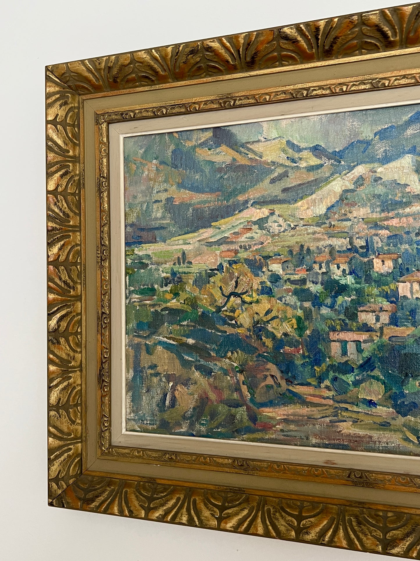 1947 Framed Oil Painting by Edvin Ollers