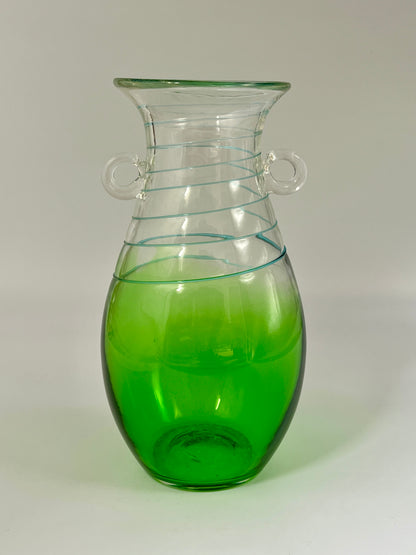 Green Vintage Murano Vase