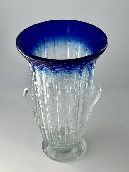 XL Bullicante Murano Vase, Italy c. 1950s