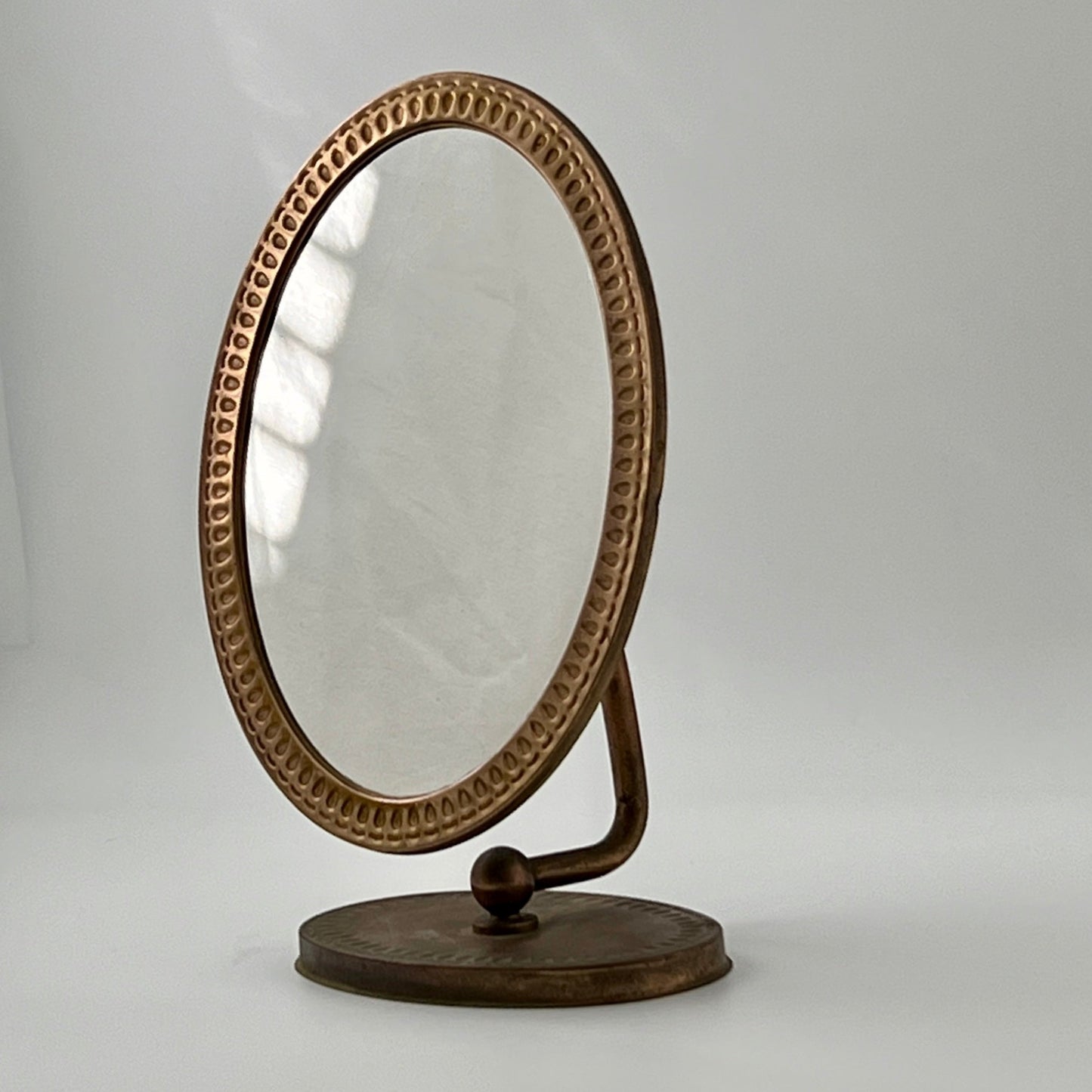 1960s Italian Copper Table Mirror