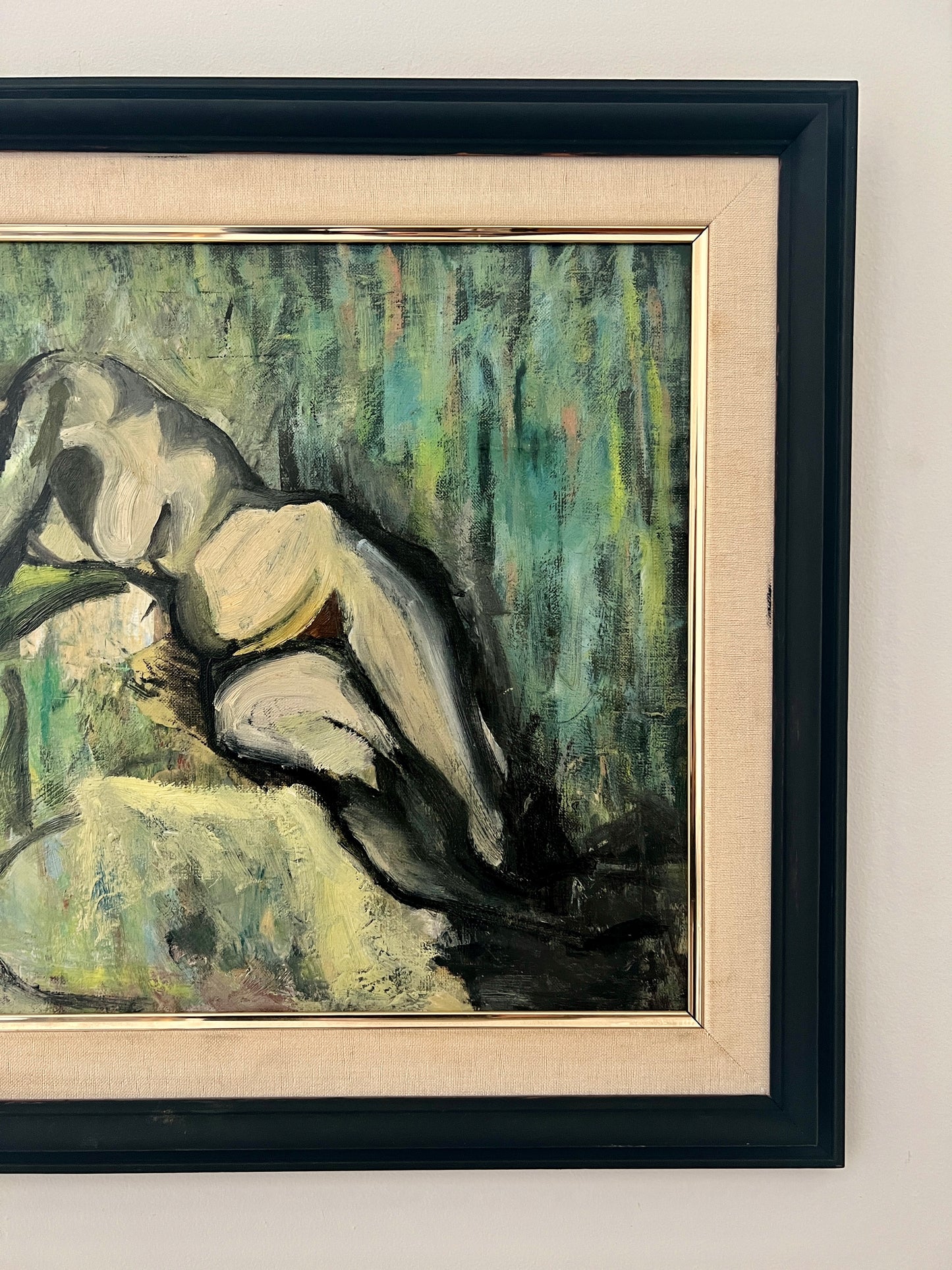 20th Century Spanish Nude Oil Painting