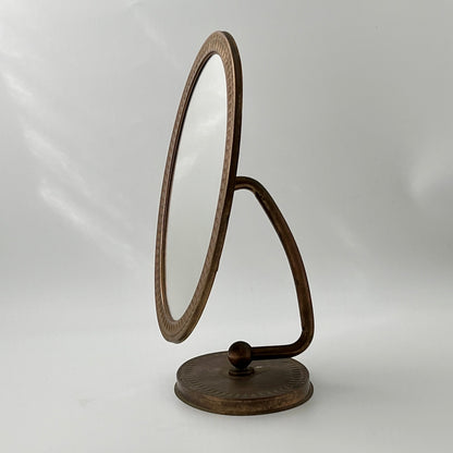 1960s Italian Copper Table Mirror