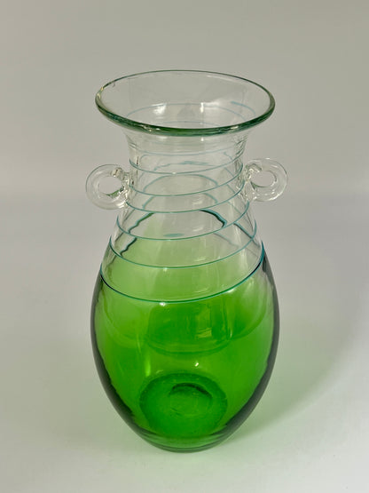 Green Vintage Murano Vase