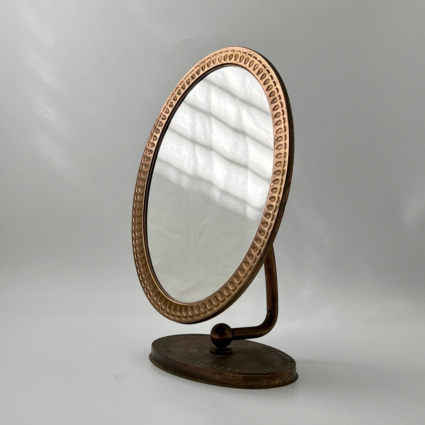 1960s Italian Copper Table Mirror