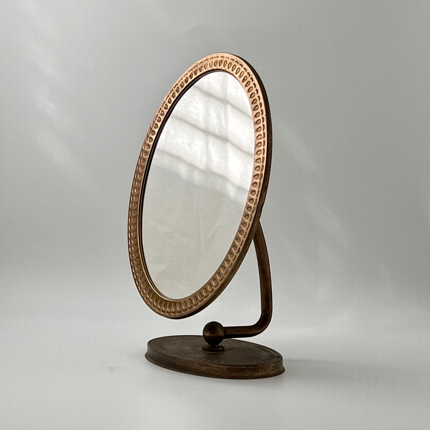 1960s Italian Copper Table Mirror