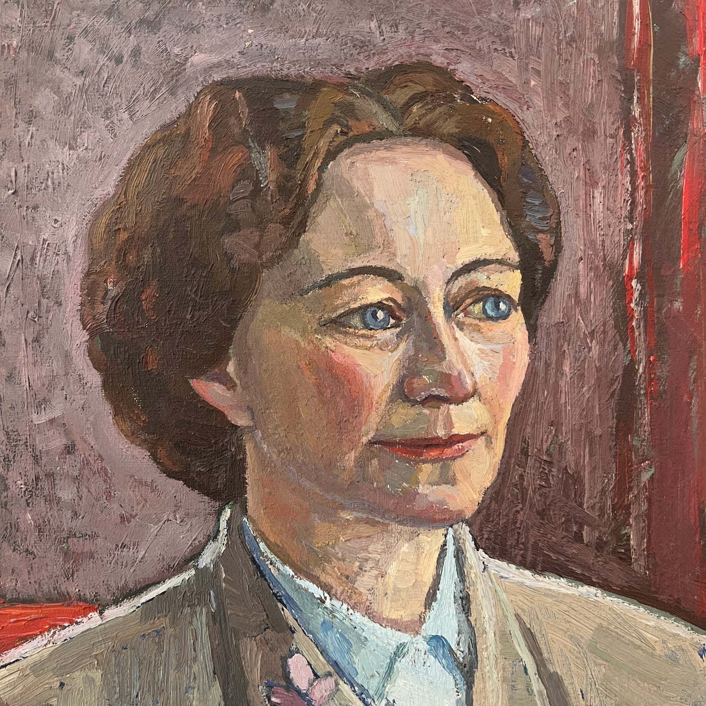 1950 Swedish Oil Portrait