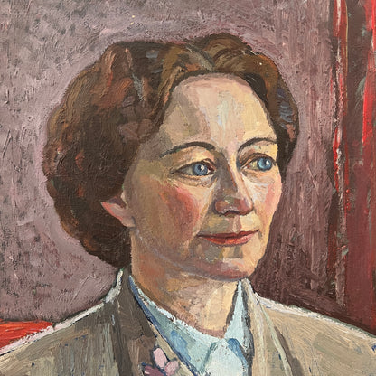 1950 Swedish Oil Portrait