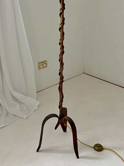 Mid Century Iron Floor Lamp, France