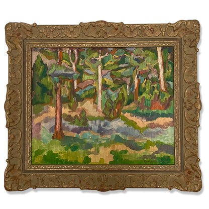 1948 Forest Landscape by Uno Stålkrantz