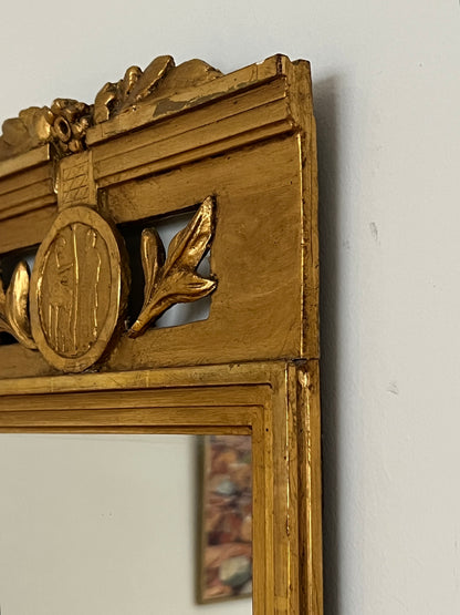 Antique Swedish Gilded Mirror