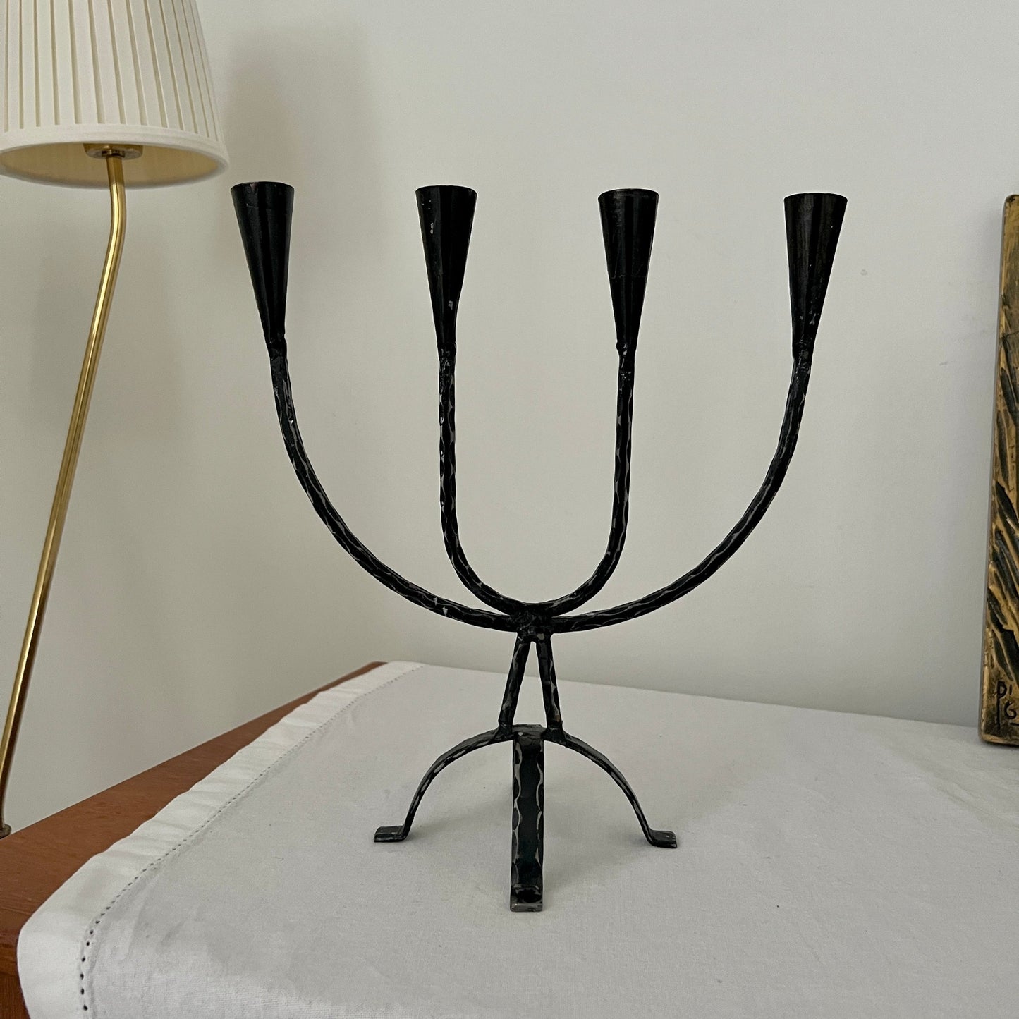 Vintage Brutalist Candelabra, Sweden