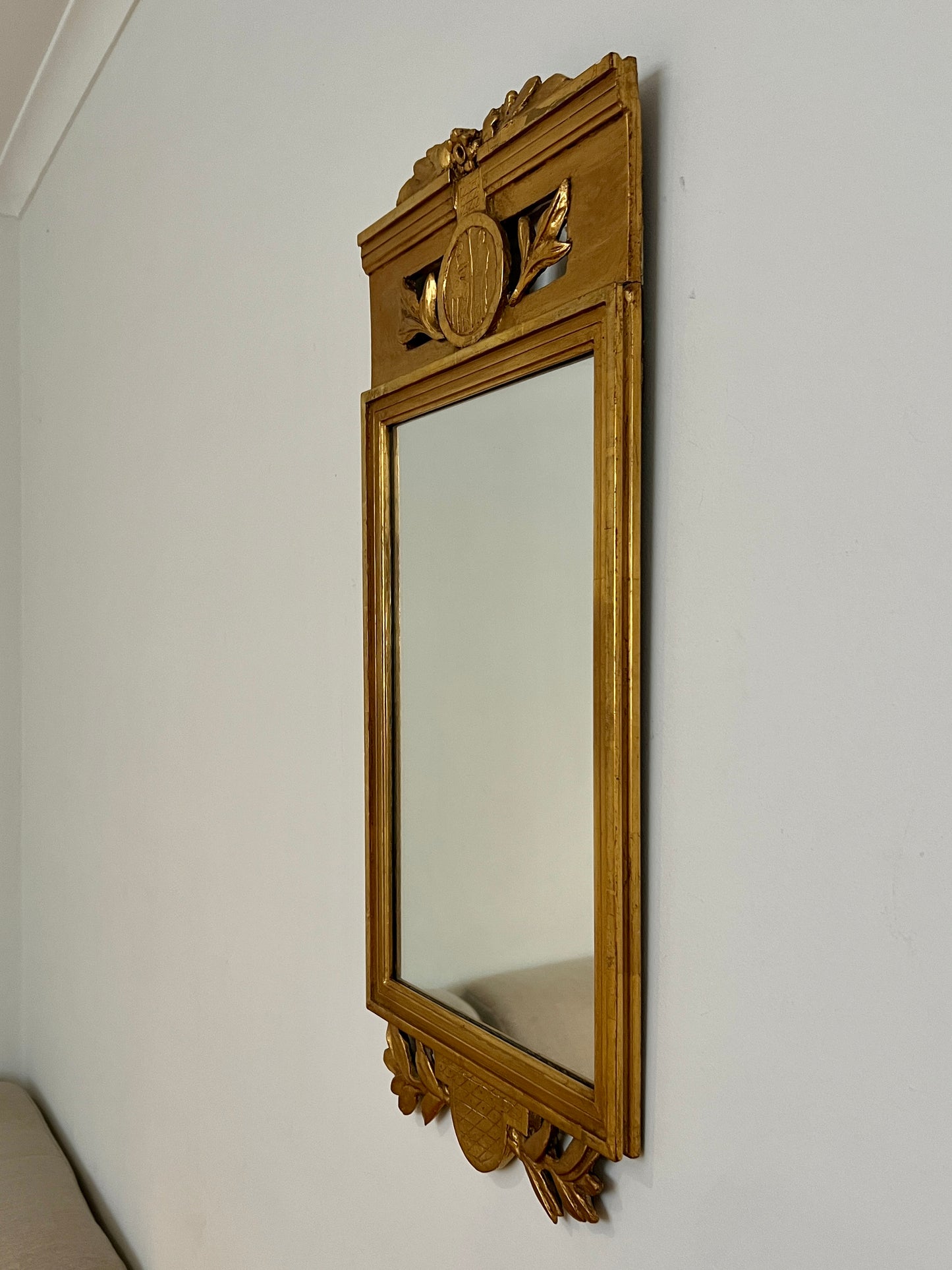 Antique Swedish Gilded Mirror