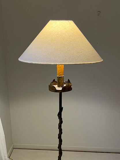 Mid Century Iron Floor Lamp, France