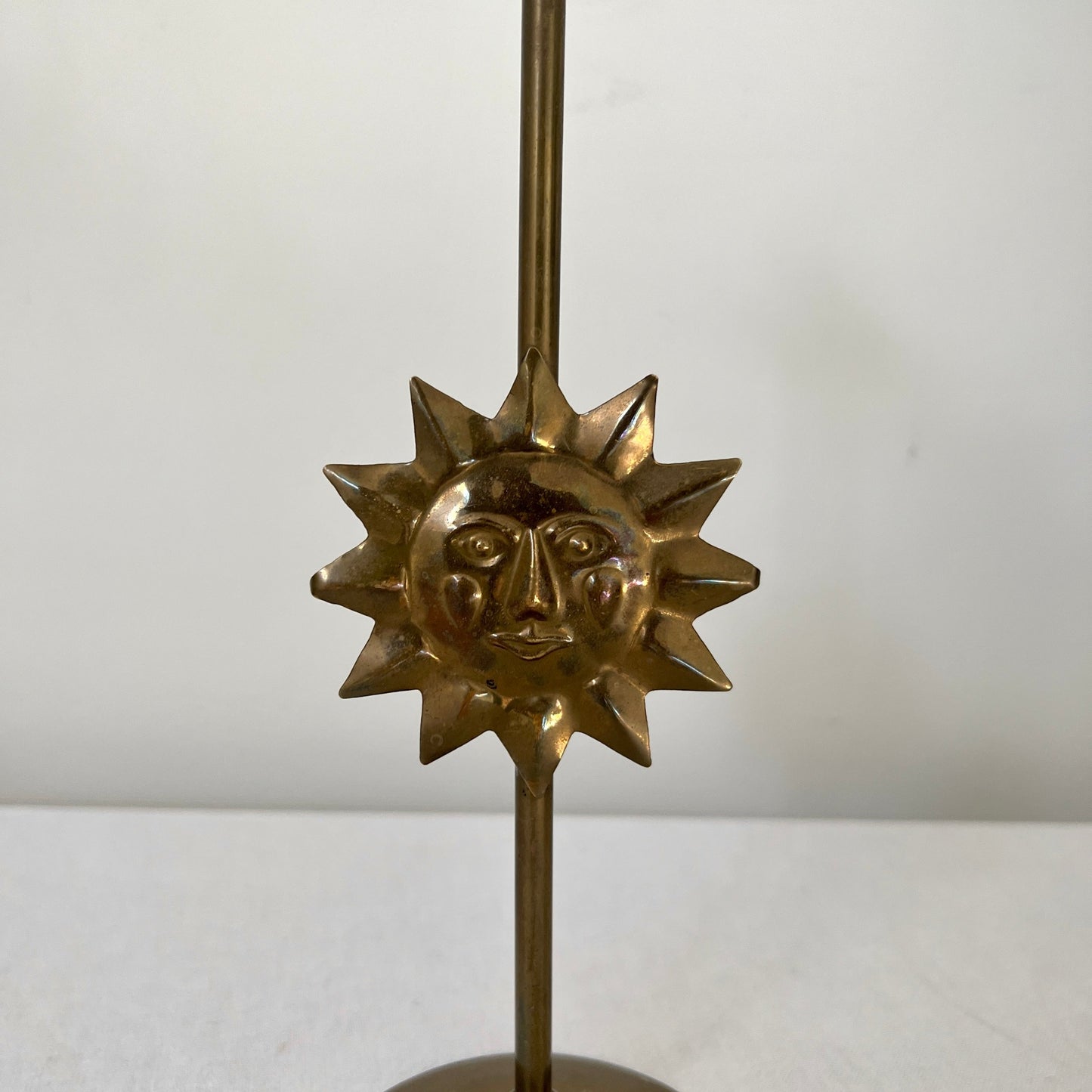 Vintage French Brass Candle Holder