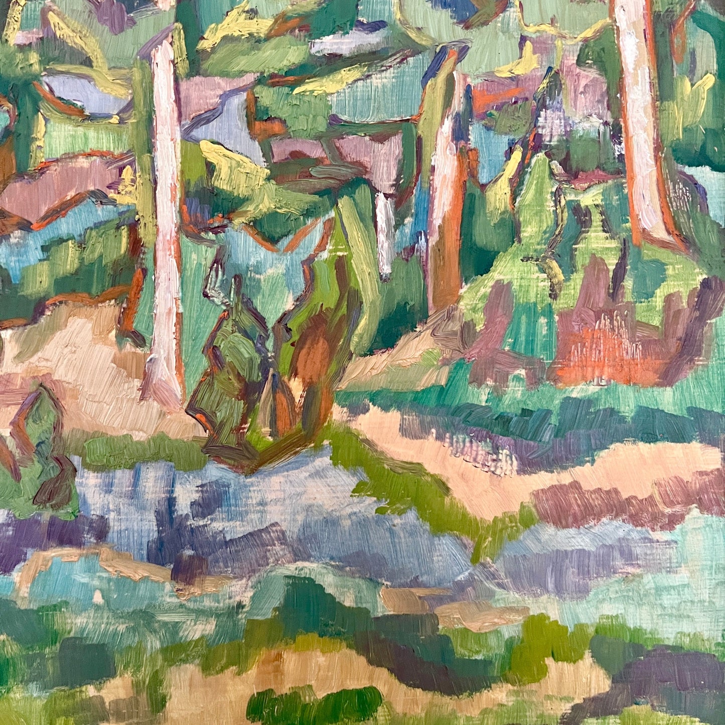 1948 Forest Landscape by Uno Stålkrantz