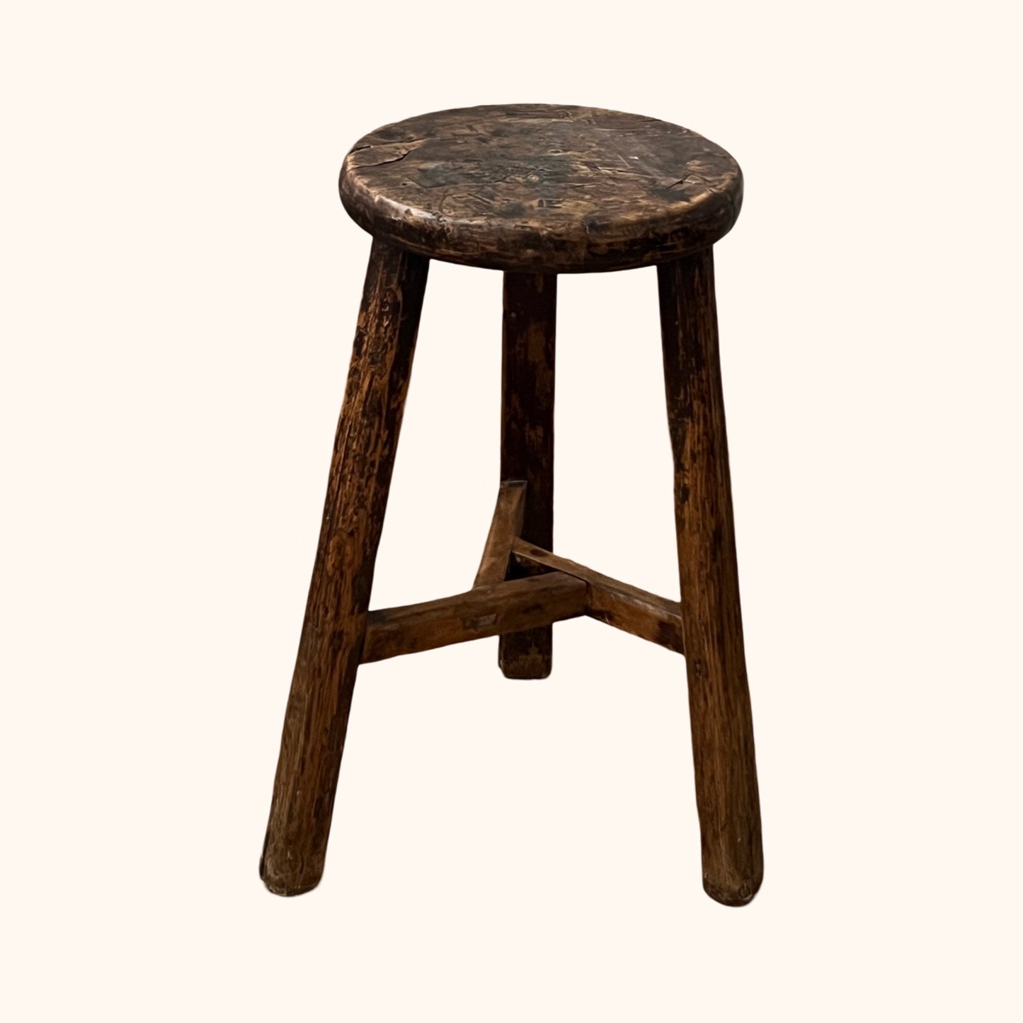 Antique French Stool/Occasional Table, late 19th C.