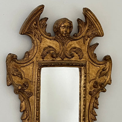 Antique Girl and Lion Mirror, Sweden