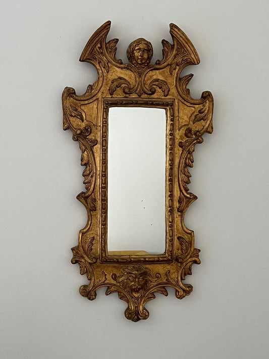 Antique Girl and Lion Mirror, Sweden