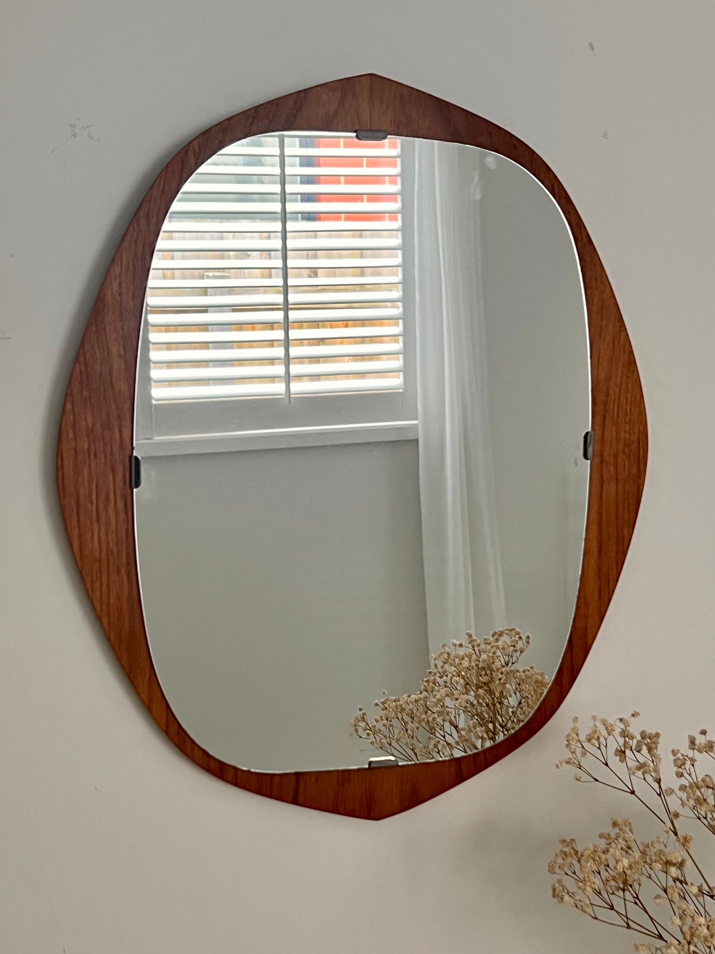 1960s Swedish Teak Mirror