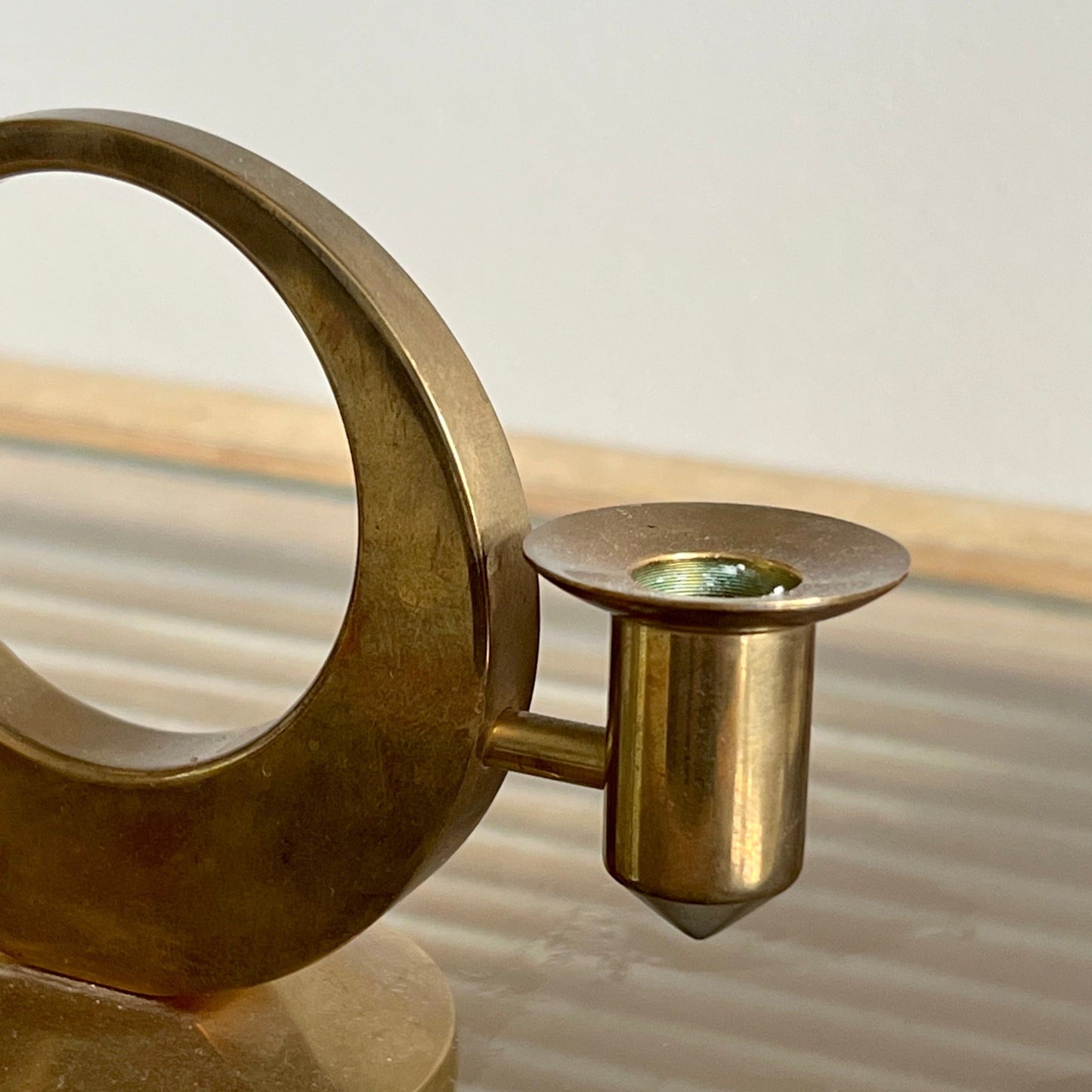 Brass Candleholder by Arthur Pe