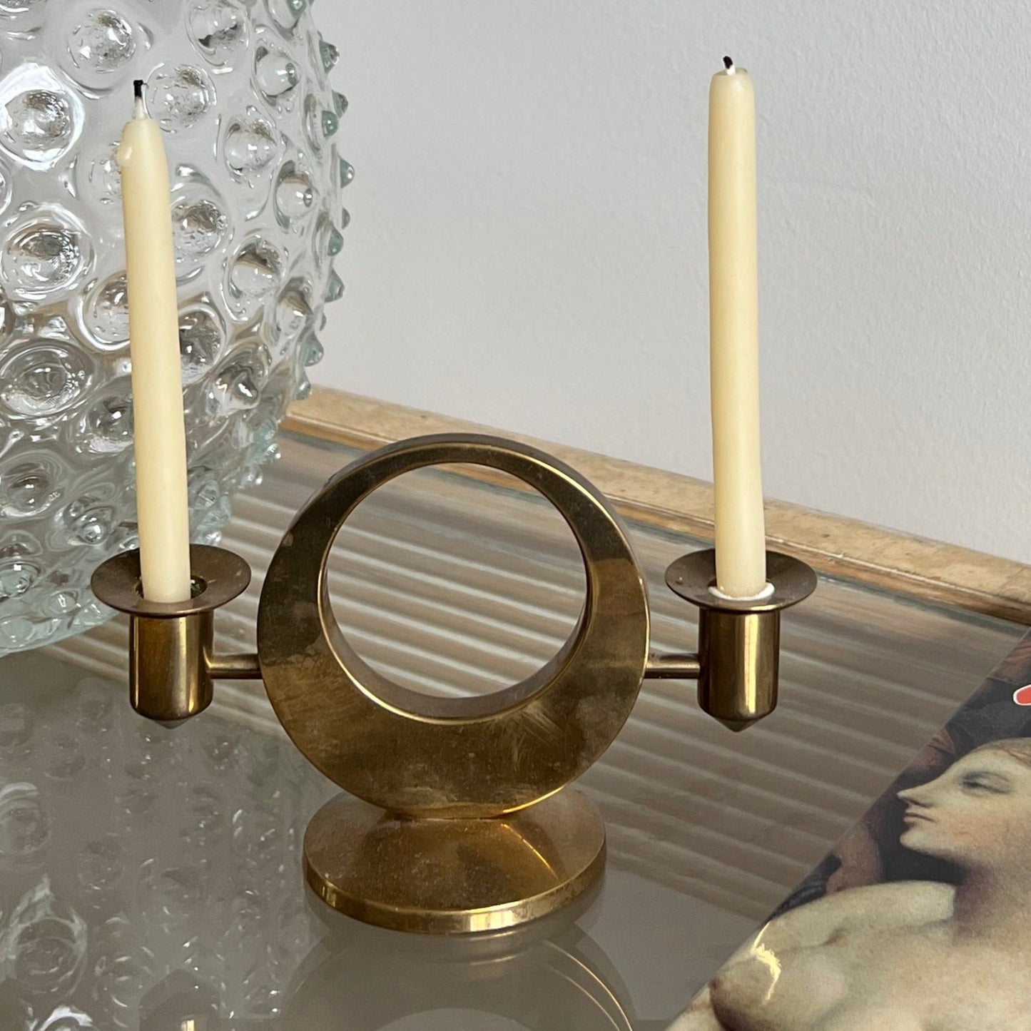 Brass Candleholder by Arthur Pe