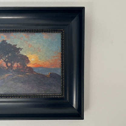 1922 Oil Painting by Valdemar Nyström, ‘Landscape at Dusk’