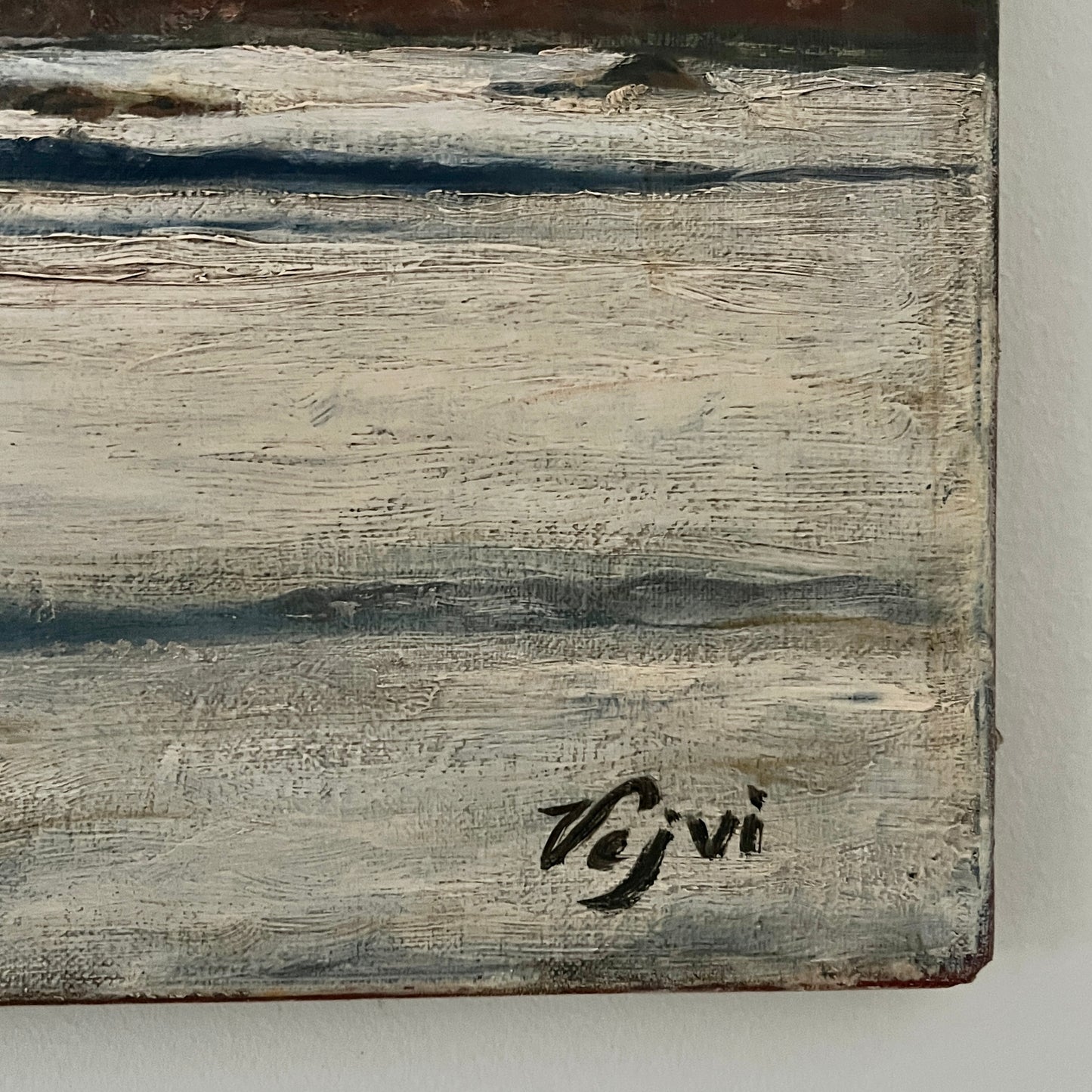 1930s Oil of Archipelago & Clouds, Sweden