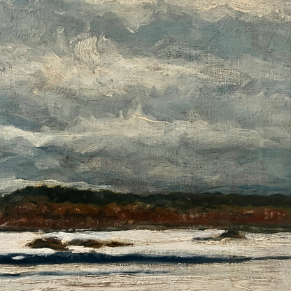 1930s Oil of Archipelago & Clouds, Sweden