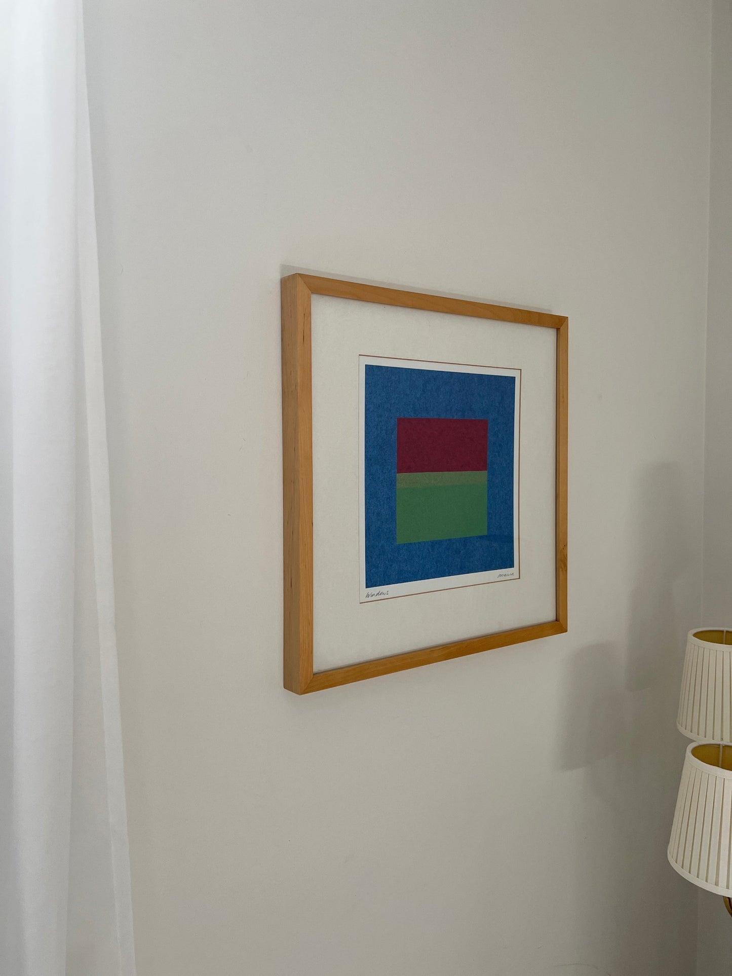 Signed Swedish Abstract, “Windows”