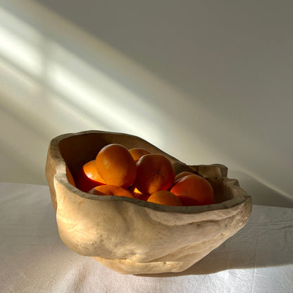 Large Pale Birchwood-Burl Bowl, Sweden