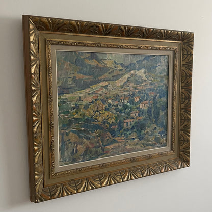 1947 Framed Oil Painting by Edvin Ollers