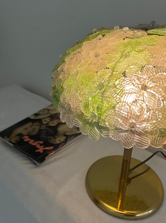 Large 1960s Murano Flower lamp by Archimede Seguso