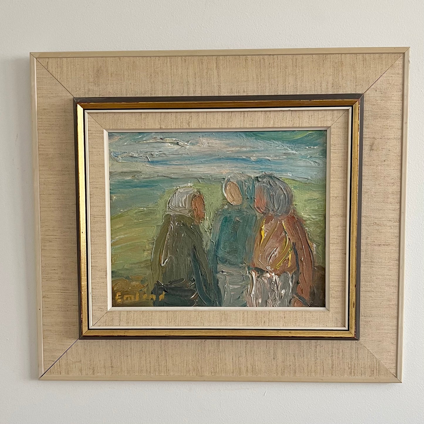 ON HOLD Vintage Framed Oil by Einar Emland, Sweden