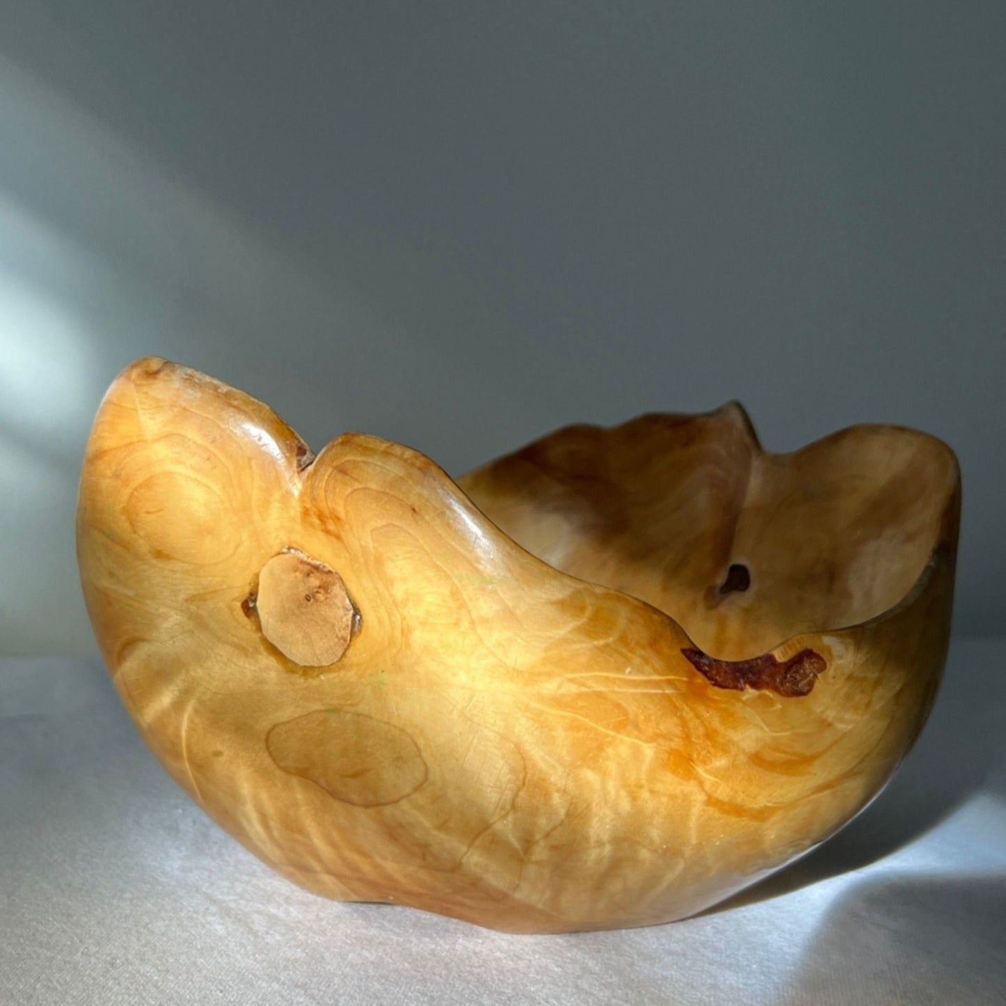 Medium Birchwood-Burl Bowl, Sweden