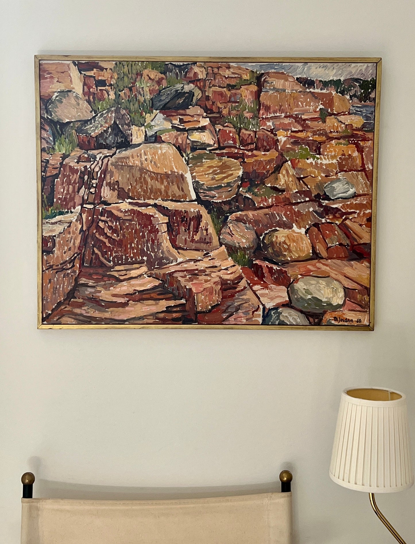 Large Framed Landscape by Thore Jordan