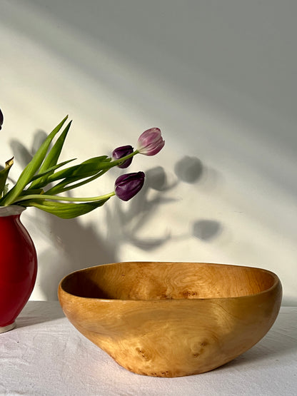 Sculptural Oval Burl Bowl, Sweden