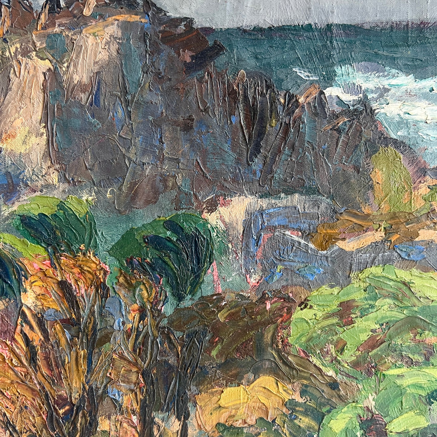 Textural Coastal Landscape by Kjell Högström, 1943