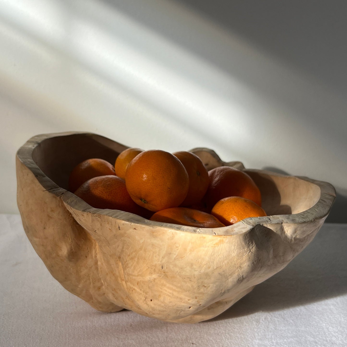 Large Pale Birchwood-Burl Bowl, Sweden