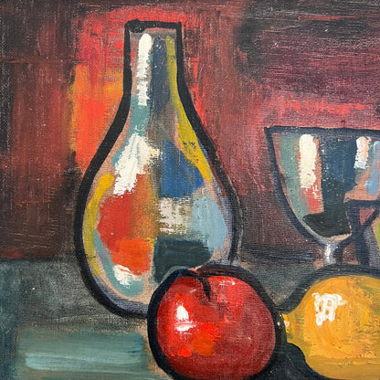 1940s Still Life of Fruit and Glassware, Sweden