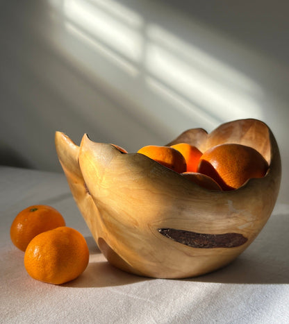 Medium Birchwood-Burl Bowl, Sweden