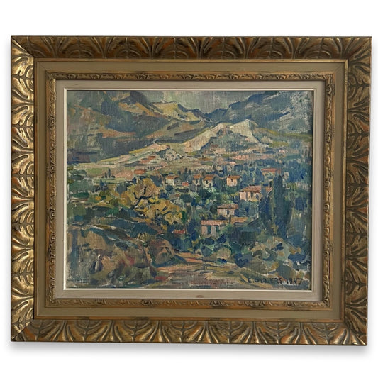 1947 Framed Oil Painting by Edvin Ollers