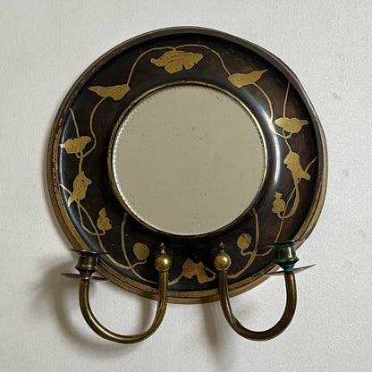 Swedish Art Nouveau Sconce Mirror