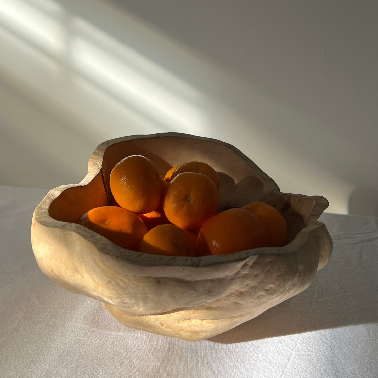 Large Pale Birchwood-Burl Bowl, Sweden