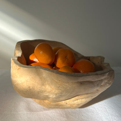 Large Pale Birchwood-Burl Bowl, Sweden