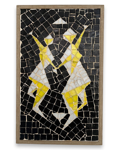 1960s Dancing Figures Wall Mosaic, Sweden