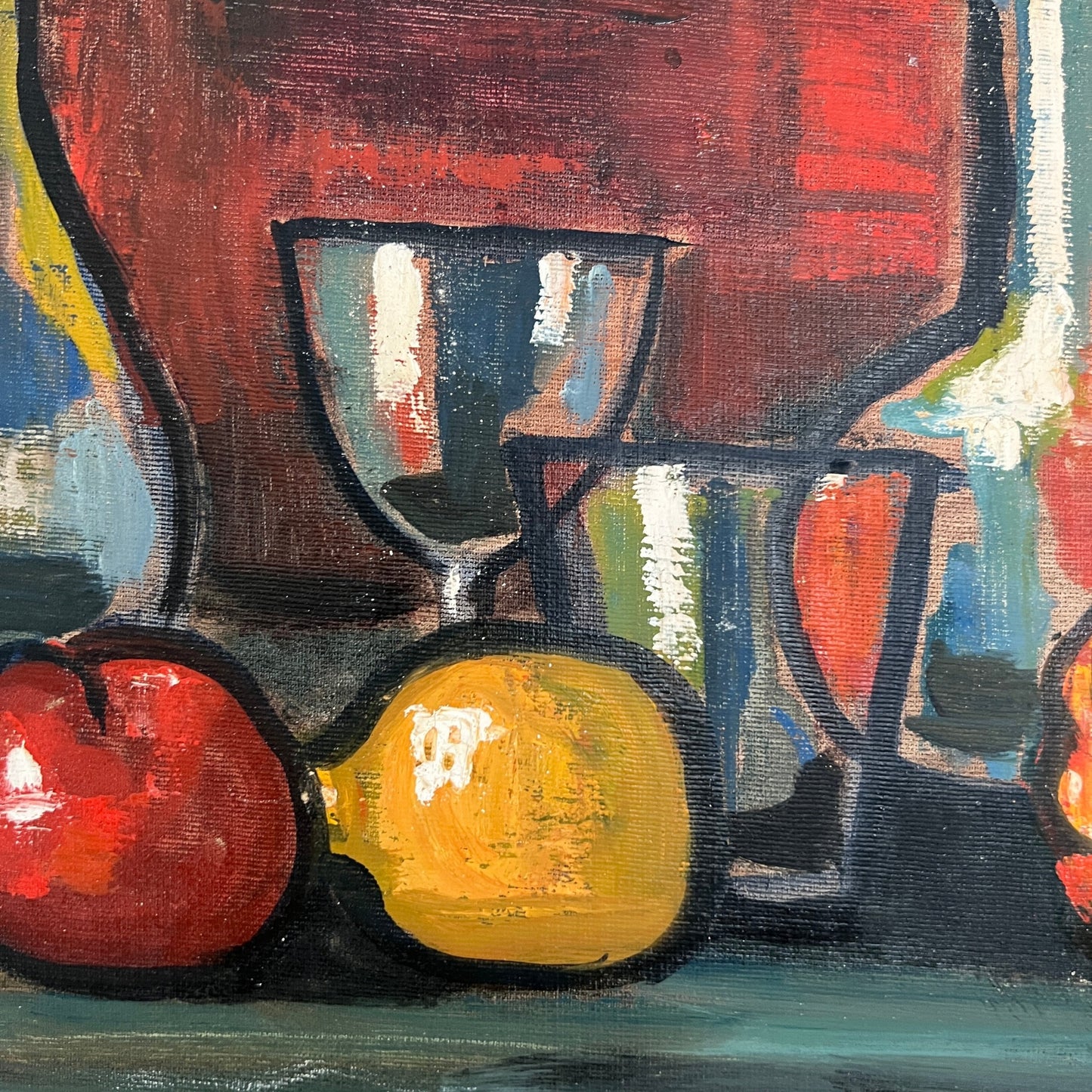 1940s Still Life of Fruit and Glassware, Sweden