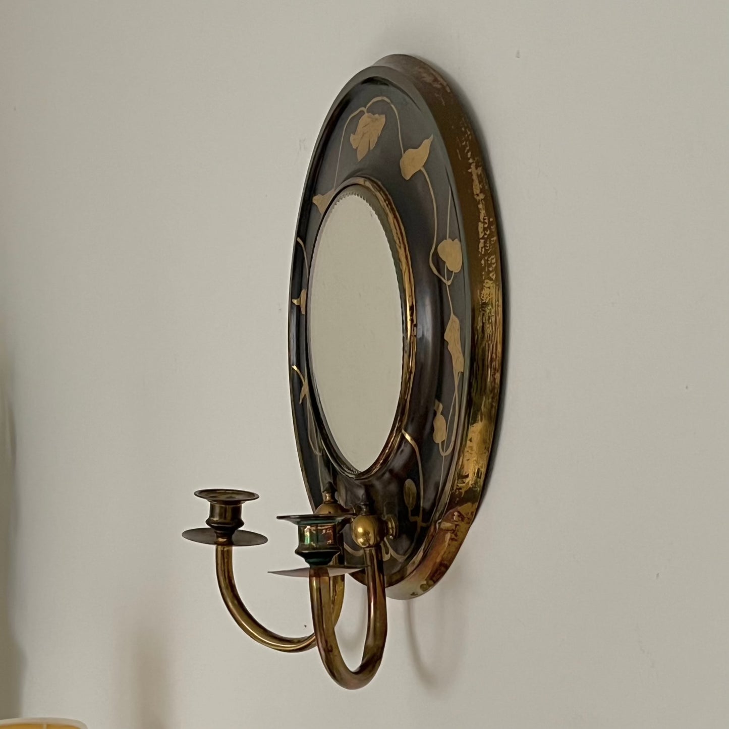 Swedish Art Nouveau Sconce Mirror