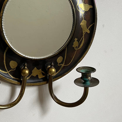 Swedish Art Nouveau Sconce Mirror